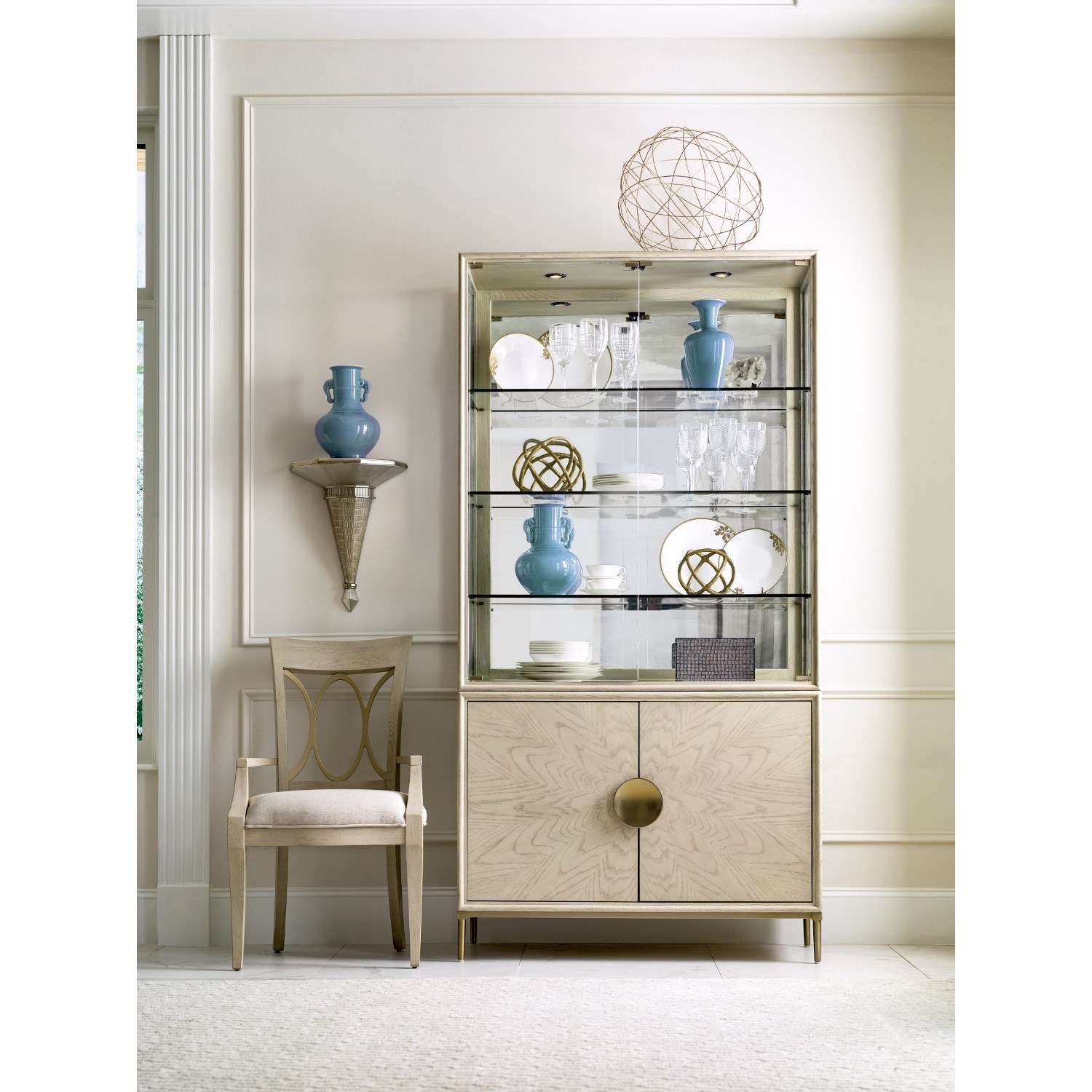 China cabinet store glass shelves